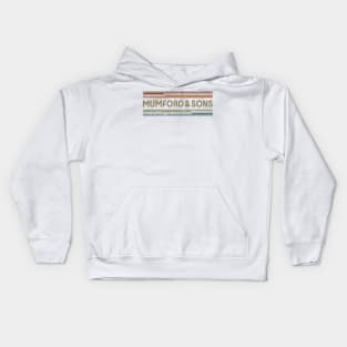 Mumford & Sons Retro Lines Kids Hoodie